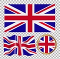 Vector illustration of the flag of Great Britain.